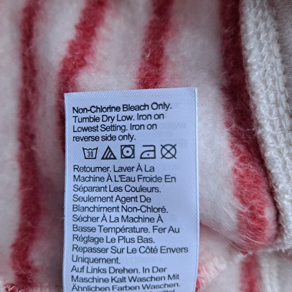 NWT J. Crew Striped Le Weekend Graphic Loose Sweatshirt Red White Womens Size XL - Picture 11 of 13